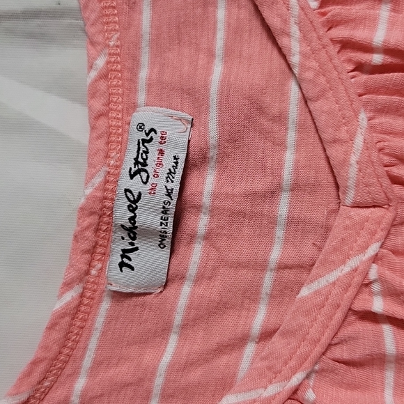 Michael Stars Pink & White Striped Dress NWOT ZB - Picture 2 of 4